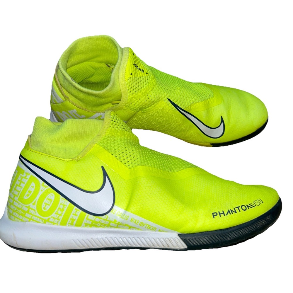 Nike Phantom Vision Elite AO3267-717 Indoor Soccer Shoes Men's US 8 VOLT